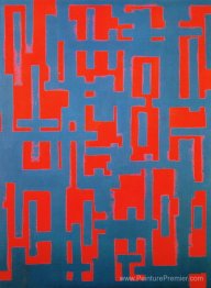 Sans titre (rouge et gris)