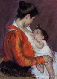 Louise allaiter son enfant