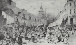 Le marché à Moscou