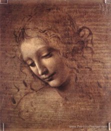Tête d'une jeune femme aux cheveux ébouriffés (Leda)