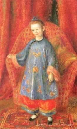 Lenna, la fille de l'artiste, dans un costume chinois