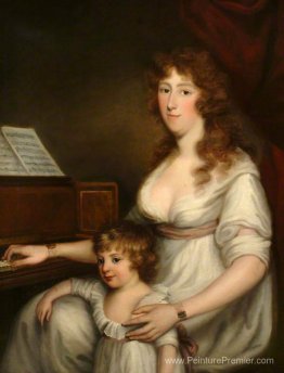 Portrait d'une femme avec son enfant