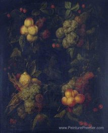 Garland fruit entourant un soulagement