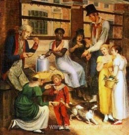 Femme de poivre sur le marché de Philadelphie