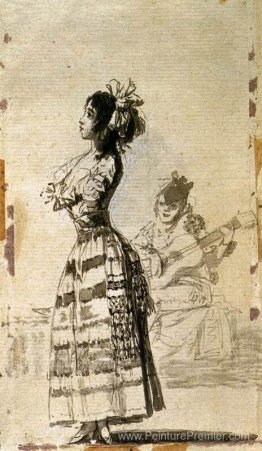 Fille écoutant une guitare