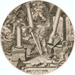 Samson détruisant le temple des Philistins