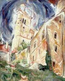 Maison briton et église