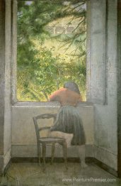 Fille à la fenêtre