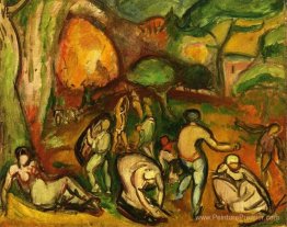 Figures dans un paysage