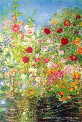 Fleurs par la clôture