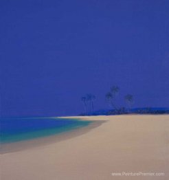 Plage avec paume