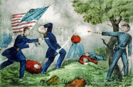 Mort du col Edward D. Baker à la bataille des balles bluff près