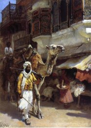 Homme qui mène un chameau