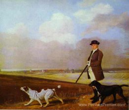 Sir John Nelthorpe, 6e baronnet en tirant avec ses chiens à Bart