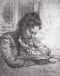 Reading (Portrait de Natalia B. Nordman)