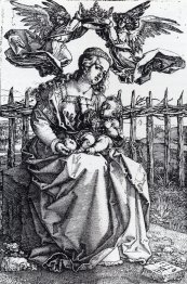 Madonna couronnée de deux anges