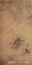 Immortel à cheval sur un dragon