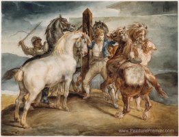 Le marché des chevaux