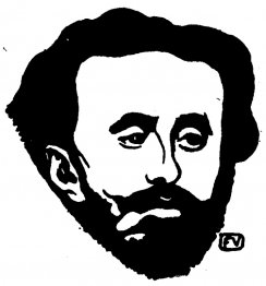 Portrait du poète français Tristan Corbière