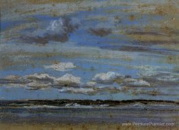 Nuages ​​blancs sur l'estuaire