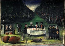 Route de Kakheti (partie de la tapisserie en six peintures)