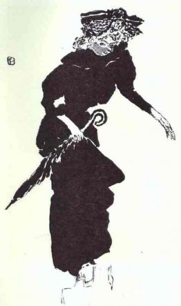 Femme avec un parasol