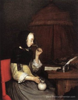 Femme Boire du vin