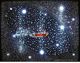 Constellation et habitat de la ville hydrospatiale,
