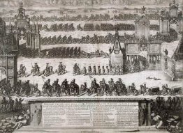 L'entrée cérémonielle des troupes russes à Moscou le 21 décembre