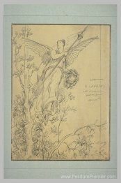 Frontispice avec femme ailée