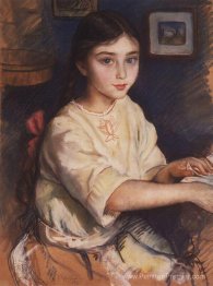 Portrait d'O.I. Rybakova dans l'enfance