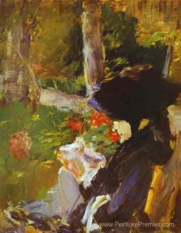 Mère dans le jardin de Bellevue