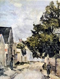 Rue de Barbizon pendant l'été