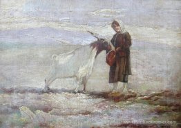 La fille et la chèvre