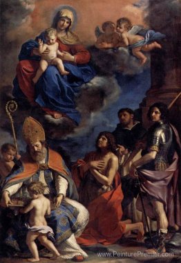 Vierge et enfant avec quatre saints