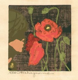 Fille et fleurs