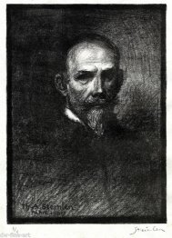 Steinlen de face tete doite