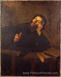 Saint Augustin en méditation