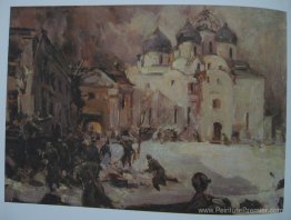 Fuyant des fascistes de Novgorod