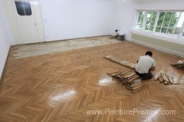 Retrait du plancher en bois, Grafisches Kabinett, sécession