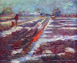 Paysage avec neige