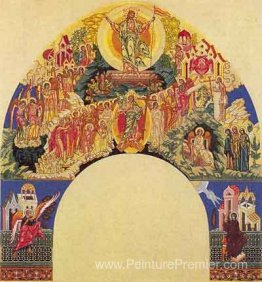 Résurrection du Christ. L'esquisse de la fresque de l'église de