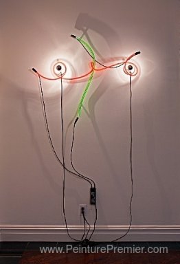 Emballage néon incandescent