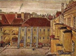 Vilno. Dans la cour de l'ancienne université.