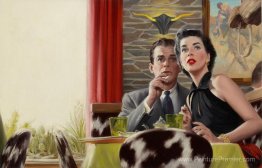 Demi-coupable épouse, illustration compagnon à domicile pour fem