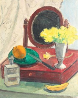 Nature morte avec narcisse et miroir