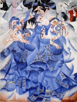Ballerine en bleu