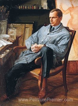 Portrait de Vasily Shuhaev dans son studio