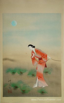 L'héroïne Koman dans la pièce Tanba Yosaku