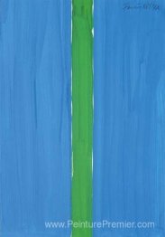 Composizione bleue et verte